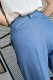 Wide Cuff Hem Straight Pants
