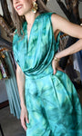 Satin Tiedye Cowl Jumpsuit