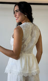 Embroided Vest Top