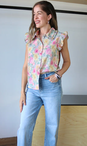 Flower Print Blouse