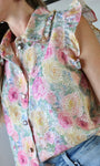 Flower Print Blouse