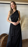 Black Satin Dress