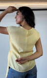 Yellow Button Flower Top