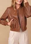 PU Bomber Jacket