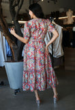 Ruffle Hem Midi Dress