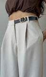 Formal Pants w/ Belt Detail
