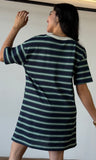 Stripe Short Sleeve T-shirt Dress