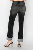 High Rise Boyfriend Turn Up Cuff Jeans