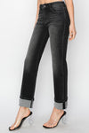 High Rise Boyfriend Turn Up Cuff Jeans