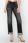 High Rise Boyfriend Turn Up Cuff Jeans