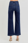 High Rise Crop Wide Jeans