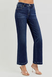 High Rise Crop Wide Jeans