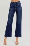 High Rise Crop Wide Jeans