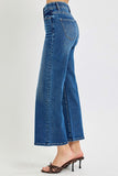 Elastic Band High Rise Crop Wide