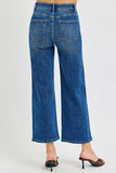 Elastic Band High Rise Crop Wide
