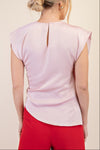 Round Neck Wrap Top