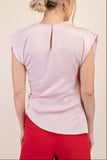 Round Neck Wrap Top
