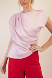 Round Neck Wrap Top