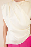 Round Neck Wrap Top