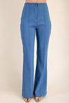 Flared High-Waisted Pants