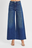 High Rise Ankle Wide Palazzo Jeans