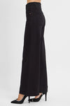 High Rise Ankle Wide Double Button Jeans