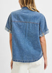 Oversized Long Denim Shirt