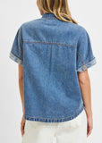 Oversized Long Denim Shirt