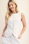 Sleeveless Round Neck Vest Top