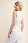 Sleeveless Round Neck Vest Top