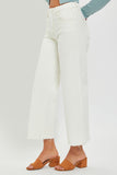 Tummy Control High Rise Crop Wide Jeans