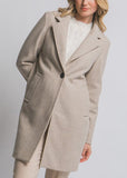 Longline Notch Lapel Coat