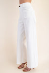 High Waist Wide Leg Pocket Pants