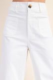 High Waist Wide Leg Pocket Pants