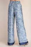 Animal Print Wide-leg Pants