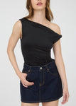 Asymmetrical Off The Shoulder Knit Top