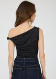 Asymmetrical Off The Shoulder Knit Top