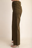 High-waist Straight Pants