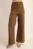 High-waist Straight Pants