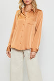 Satin Button Down Shirt