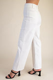 High-waist Straight Pants