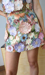 Floral Embellished Graphic Skirt