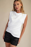 Drappy Neck Detail Top