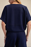 Asymmetrical Hem Adjustable Ties Top
