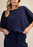Asymmetrical Hem Adjustable Ties Top