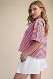 Round Neck Stripe Everyday Top