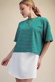 Round Neck Stripe Everyday Top