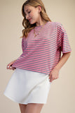 Round Neck Stripe Everyday Top