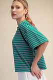 Round Neck Stripe Everyday Top