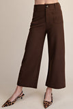 Colette Cropped Wide-leg Stretchy Pants